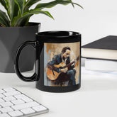 Strumming Spirit Black Glossy Mug - Beyond T-shirts